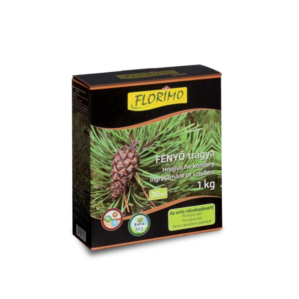 Florimo ásványi trágya fenyőfélékhez és örökzöldekhez, 1 kg, levélbarnulás ellen
