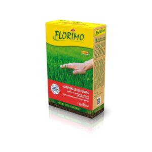Florimo gyorskelésű fűmagkeverék 1 kg-os kiszerelésben, 5–7 napos csírázással