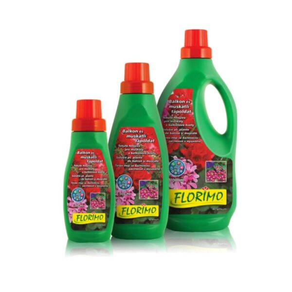 Florimo balkon és muskátli tápoldat 250 ml, 500 ml és 1000 ml kiszerelésben