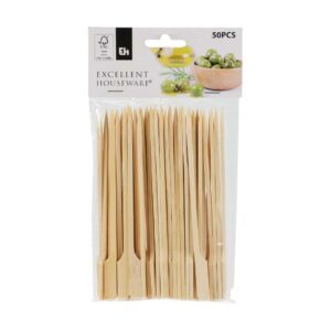 Természetes bambusz koktélpálcika, 15 cm, 50 darabos szett