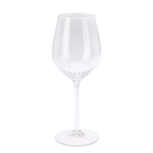 Üveg borospohár szett, 380ml, Mirage kollekció, finom bordázással