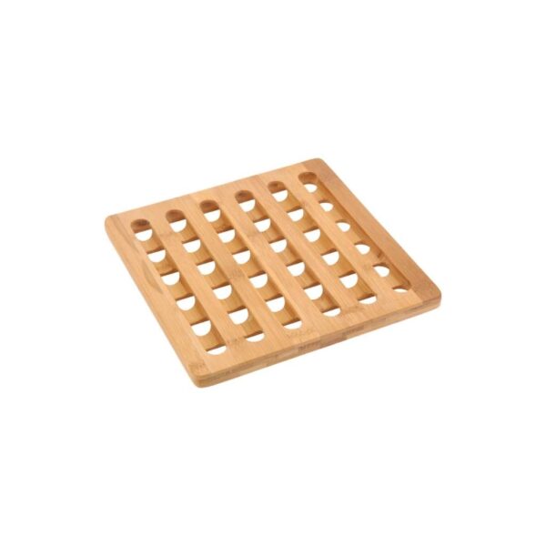 Bambusz edényalátét, 20×20 cm, kerek és négyzet forma, Excellent Houseware