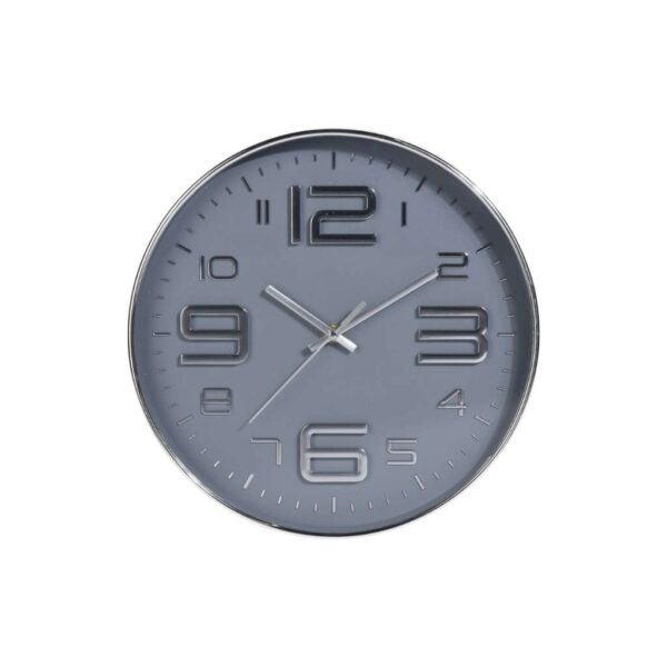 Falióra üveg, modern design, 30 cm, szürke, fehér, fekete