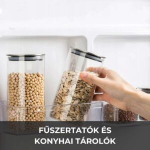 Fűszertartók és konyhai tárolók