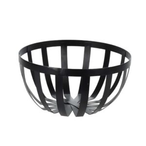Gyümölcskosár fekete fém modern design 25×12 cm Excellent Houseware