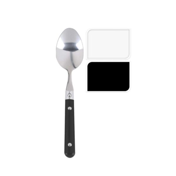 Kiskanál rozsdamentes acél fejjel, fekete vagy fehér műanyag nyéllel – Excellent Houseware