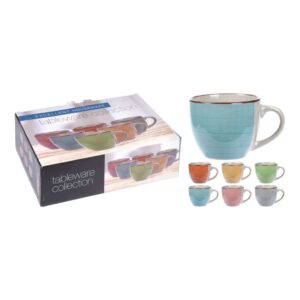 Kerámia bögre szett 90 ml színes 6 darabos Excellent Houseware