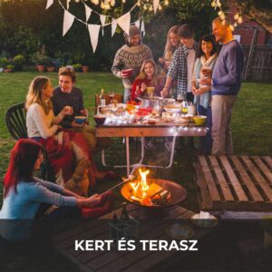 Kert és terasz