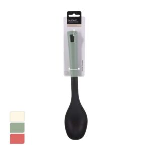 Kiszedő kanál műanyag, hőálló, 32 cm, pasztell zöld, korall, bézs – Excellent Houseware