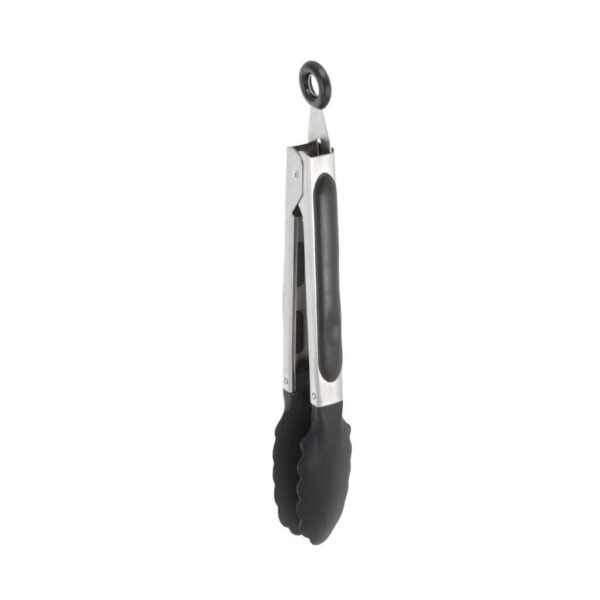 Konyhai csipesz fekete színben, szilikon nyéllel – 28 cm, Excellent Houseware