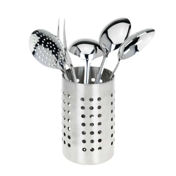 Konyhai eszköz szett, rozsdamentes acél, 6 darabos, tartóval – Excellent Houseware