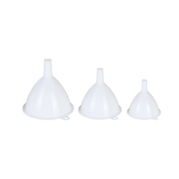 Konyhai tölcsér szett, fehér, 3 db, 3 méret, Excellent Houseware