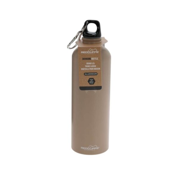 Alumínium kulacs 700 ml, Redcliffs, mokka színben, túrázáshoz