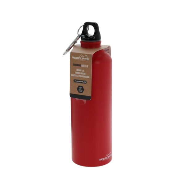 Alumínium kulacs 700 ml, Redcliffs, piros színben, túrázáshoz