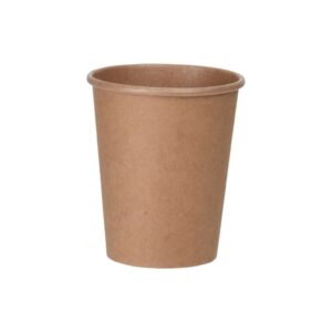Papírpohár, kraft színű, 10 darabos szett, ECO