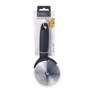 Rozsdamentes acél pizzavágó pasztell fekete nyéllel – Excellent Houseware