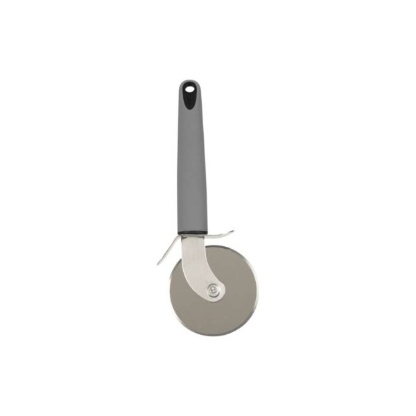 Rozsdamentes acél pizzavágó pasztell szürke és zöld nyéllel – Excellent Houseware