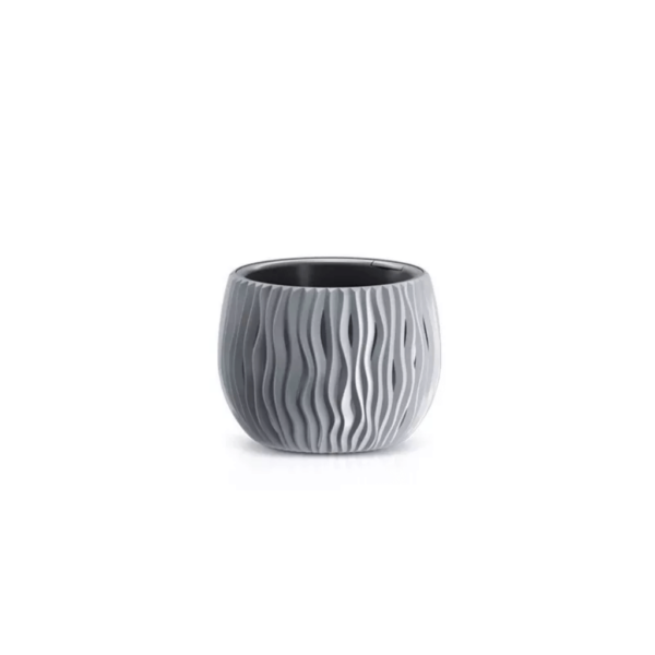 Virágcserép Sandy Bowl 2in1, 18 cm, szürke színben