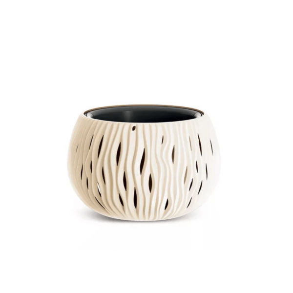 Virágcserép Sandy Bowl 2in1, 24 cm, krém színben