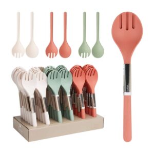 Salátakiszedő szett, 2 darabos, Excellent Houseware, többféle pasztell színben
