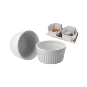 Szuflé tálka szett 2 db fehér 200 ml kőedény Excellent Houseware