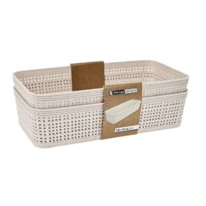 Tárolókosár szett, 2 db, bézs színű, Storage Solutions