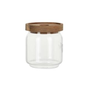 Tárolóedény üveg, fa tetővel 400 ml Excellent Houseware