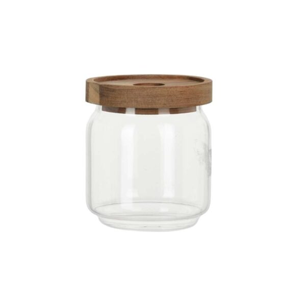 Tárolóedény üveg, fa tetővel 400 ml Excellent Houseware