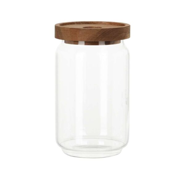 Tárolóedény üveg, fa tetővel 700 ml Excellent Houseware