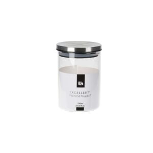 Üveg tárolóedény rozsdamentes acél tetővel 750 ml Excellent Houseware