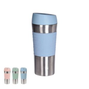 Rozsdamentes termosz utazóbögre pasztell színekben, 350 ml, Excellent Houseware