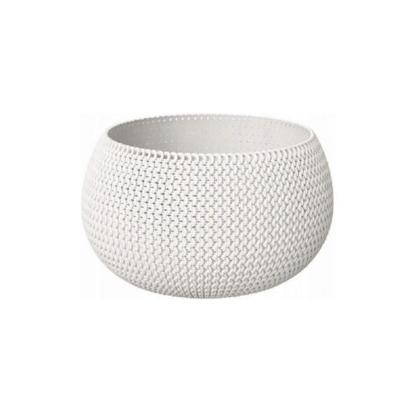 Virágcserép Splofy Bowl 2in1, 24 cm, fehér színben