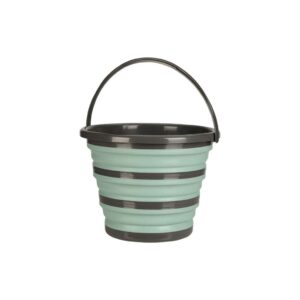 Összecsukható vödör, menta és grafit színben, Excellent Houseware