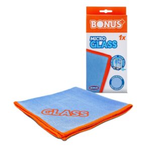 BONUS+ MicroGLASS mikroszálas kendő – üvegek, szemüveg, kristálypohár tisztításához