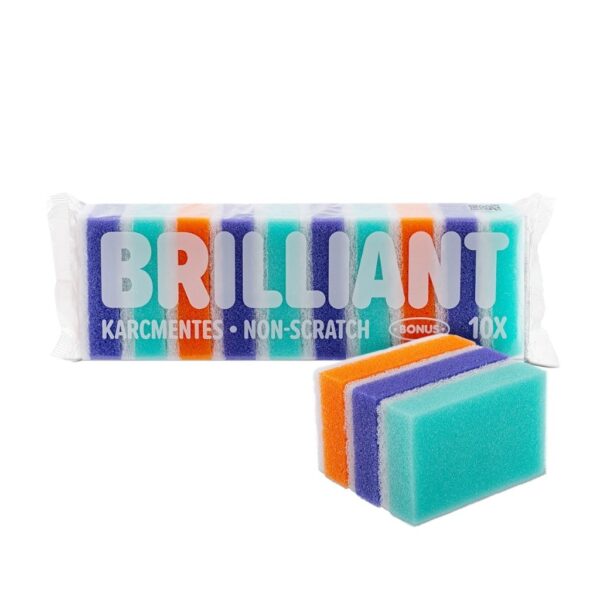 BONUS+ Brilliant mosogatószivacs 10 db-os csomag