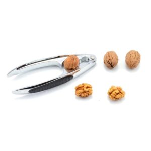 Diótörő, krómozott fém, ergonomikus markolat, 16 cm – dióhoz, mogyoróhoz – Perfect Home