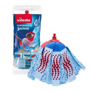 Vileda SuperMocio 3Action felmosófej utántöltő mikroszálas fejjel, 3 zónás tisztítással