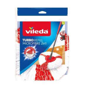 Vileda Turbo 2in1 mikroszálas felmosófej utántöltő – pedálos felmosóhoz, baktériumeltávolító