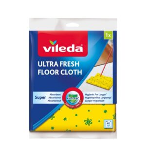 Vileda Ultra Fresh sárga mikroszálas felmosókendő – XXL méret, mosható, szagsemlegesítő