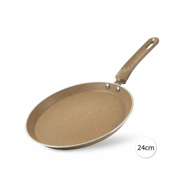 Gránit bevonatos palacsintasütő 24 cm, szürke és barna színben – Perfect Home
