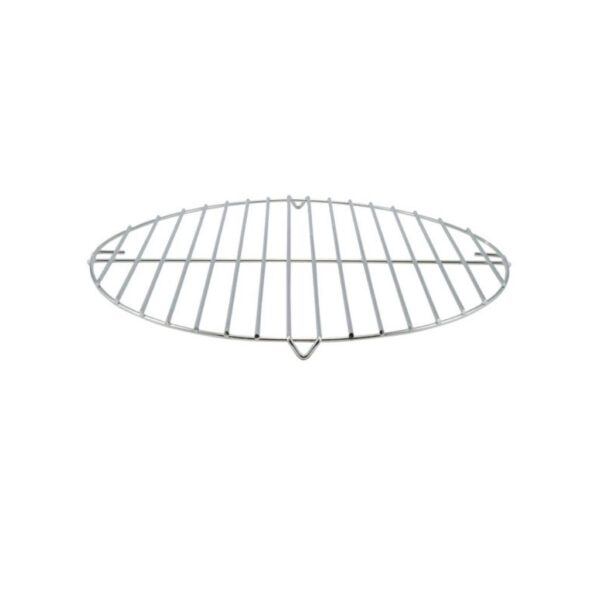 Kerek grillrács, 40 cm, krómozott acél – szabadtéri grillezéshez – Perfect Home