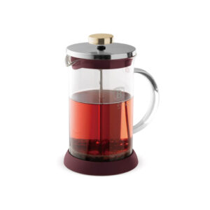Berlinger Haus dugattyús kávé- és teafőző 0,8 L – matt bordó, boroszilikát üveg, Leonardo Collection