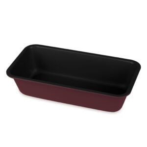 Berlinger Haus Leonardo kenyérsütő forma 30×16 cm – szénacél forma matt bordó színben, titánPro tapadásmentes bevonattal