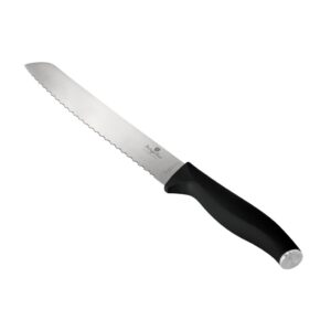 Berlinger Haus kenyérvágó kés 20 cm – rozsdamentes acél, fekete ergonomikus markolattal, Matte Black kollekció