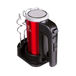 Berlinger Haus kézi mixer 300 W teljesítménnyel és állvánnyal – Metallic Line Burgundy, 5 fokozattal, matt bordó kivitel