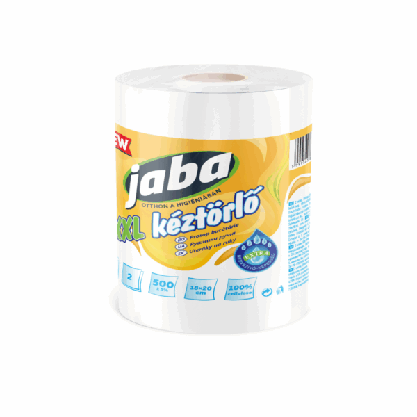 JABA papírtörlő – 2 rétegű, 100% cellulóz, háztartási használatra, több kiszerelésben