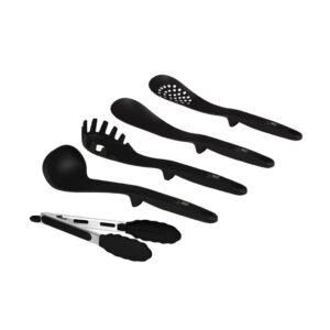 Berlinger Haus Matte Black 5 részes konyhai eszközkészlet – fekete nejlon főzőeszközök ergonomikus nyéllel