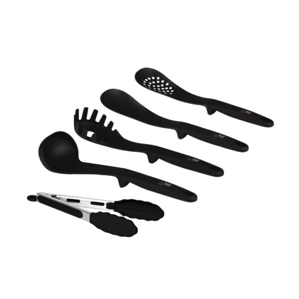 Berlinger Haus Matte Black 5 részes konyhai eszközkészlet – fekete nejlon főzőeszközök ergonomikus nyéllel