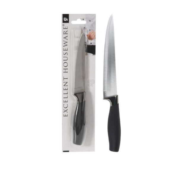 Konyhai kés rozsdamentes acél pengével, fekete nyéllel, Excellent Houseware