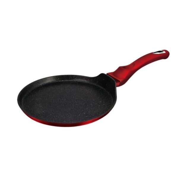 Berlinger Haus Burgundy palacsintasütő – 28 cm, márvány bevonat, indukciós, kovácsolt alumínium, metál bordó kivitel